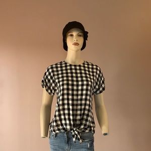 MADEWELL BLACK & WHITE TOP (XS)